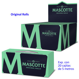 Papel de liar Mascotte Original Rolls Expositor con 20 cajitas de 5...