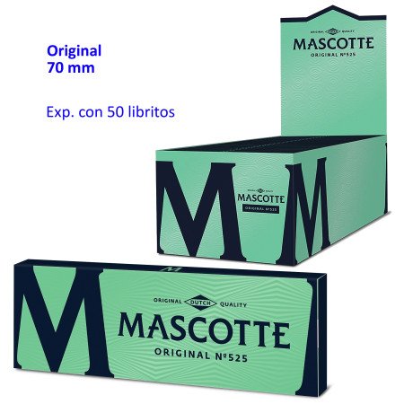 Papel de liar Mascotte Original 70 mm. Expositor con 50 libritos
