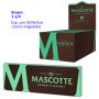 Papel de liar Mascotte Brown 1.1/4 magnético Expositor con 50 libritos