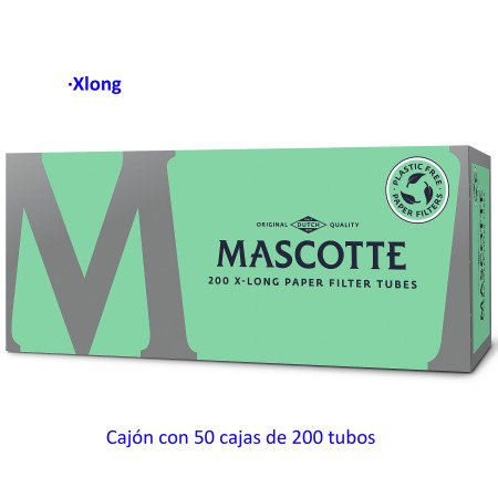 200 tubos Xlong Mascotte filtro celulosa Cajón con 50 cajas