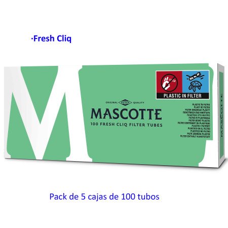 100 tubos Fresh Cliq Mascotte Pack con 5 cajas
