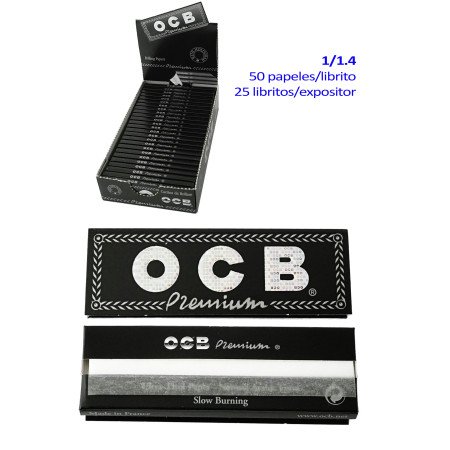 OCB Premium 1. 1/4 Expositor 25 libritos de 50 hojas