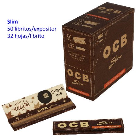OCB Slim Virgin Expositor 50 libritos de 32 hojas