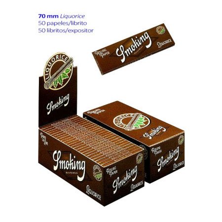 Smoking Papel liar Liquorice Número 8 Expositor con 50 libritos de 50 hojas