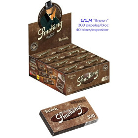 Smoking Expositor con 40 libritos Brown Bloc 300