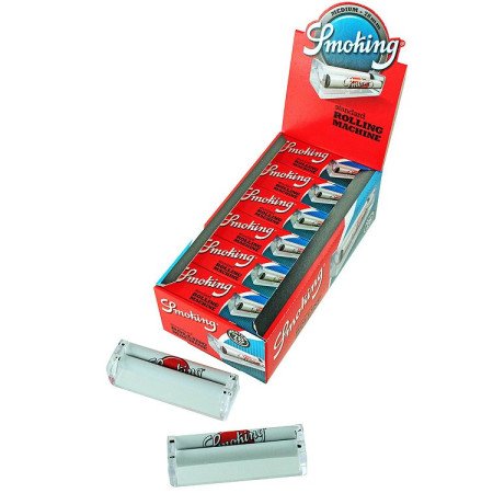 Expositor Smoking con 12 máquinas liadoras 78 mm.