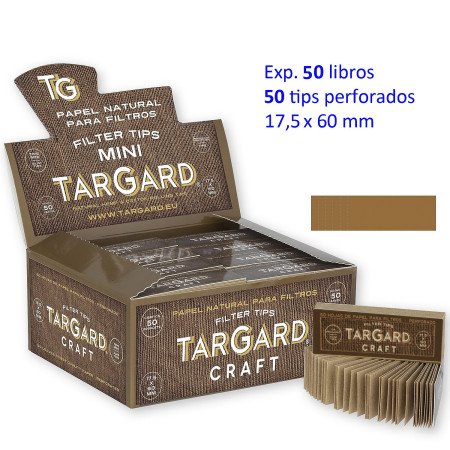 Exp.  con  50  libritos  de  50  tips  slim  perforados  para  filtro  Tar  Gard...