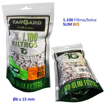 Bolsa  1.100  filtros  Tar  Gard  Slim  BIO  6  mm.
