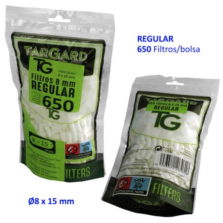 Bolsa  650  filtros  Regular  8  mm.  Tar  Gard