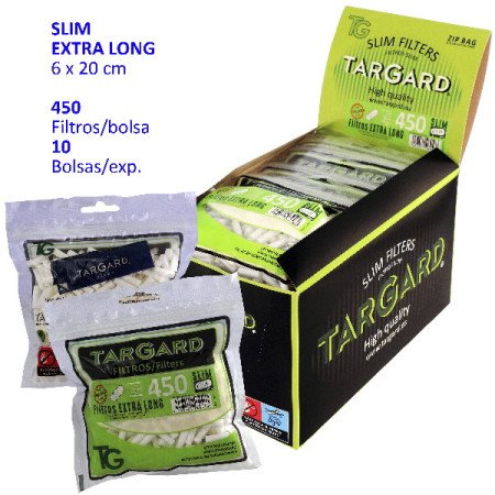 450  filtros  EXTRA  LONG  6  x  20  mm  Tar  Gard.  Exp.con  10  bolsas
