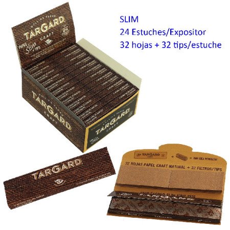 Papel  de  liar  TarGard  CRAFT®  Expositor  con  24  libritos  con  32  hojas  +...