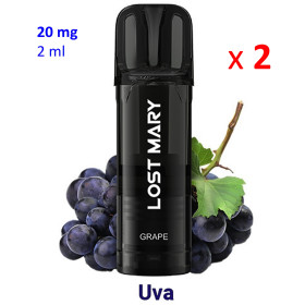 2 Pods Grape 20mg. Lost Mary TAPPO PRO