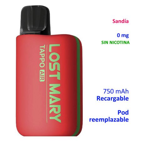 Kit Watermelon Ice 0 mg. Lost Mary TAPPO recargable