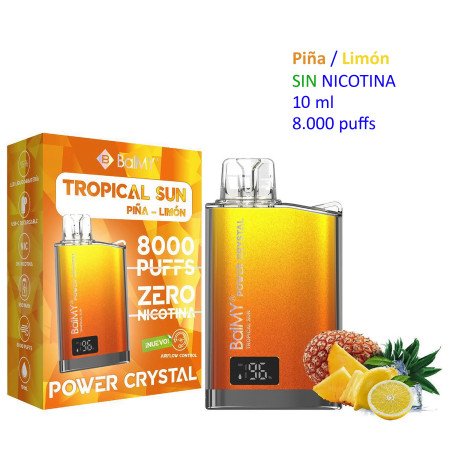 Tropical Sun 0 mg. BALMY POWER CRYSTAL Vaper desechable