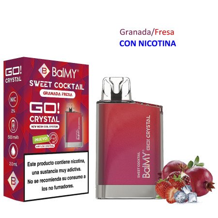Sweet Cocktail 20 mg. BALMY GO CRYSTAL Vaper desechable