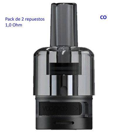 Voopoo ITO Pod 1.0 ohm (Pack 2 repuestos)