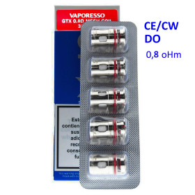 Resistencia GTX Mesh Coil 0,8 ohm (5pcs) - Vaporesso