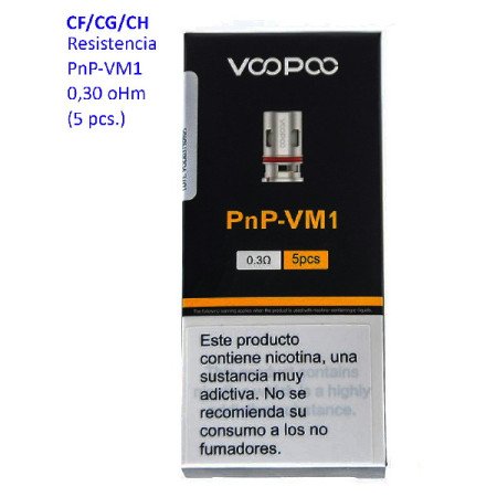 Resistencia PnP-VM1 0.3 ohm (5pcs) - Voopoo