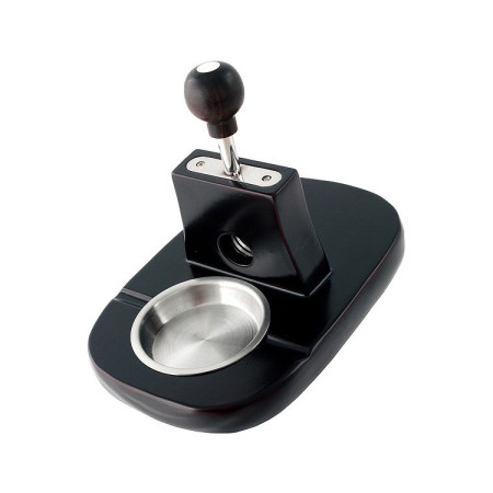 Cenicero/cortapuro de sobremesa madera/metal