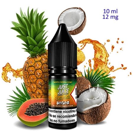 10ml 12 mg. Exotic Fruits Papaya, Pineapple & Coconut Sales de nicotina...