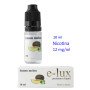 E-Liquid Lemon Melon 12 mg. envase con 10 ml e-lux
