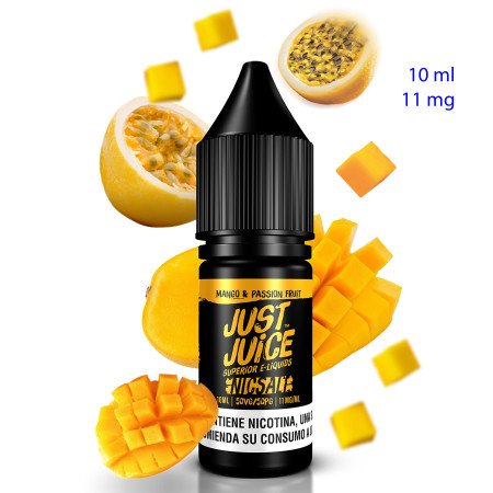 10ml 11 mg. Iconic Mango Passion Sales de nicotina Just Juice