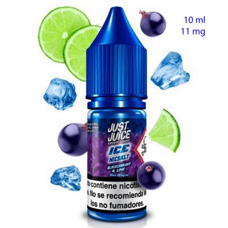 10ml 11 mg. Ice Blackcurrant Lime Sales de nicotina Just Juice