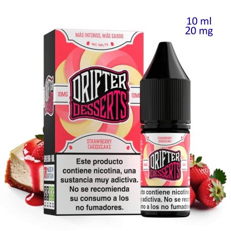 10ml 20 mg. Strawberry Cheesecake Sales de nicotina Drifter Bar Salts