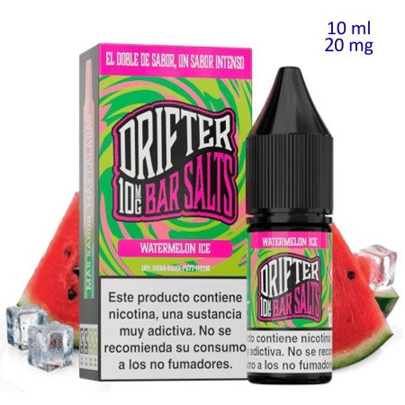 10ml 20 mg. Watermelon Ice Sales de nicotina Drifter Bar Salts