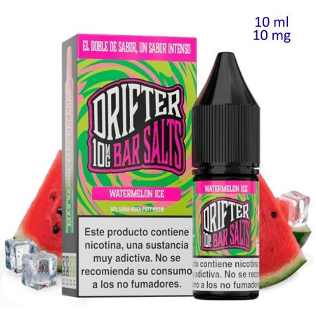 10ml 10 mg. Watermelon Ice Sales de nicotina Drifter Bar Salts