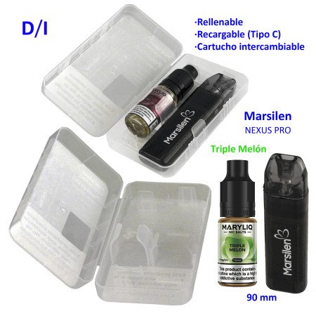 Pack vaper NEXUS PRO + bote 20 mg. Triple Melon MARYLIQ Sales de...