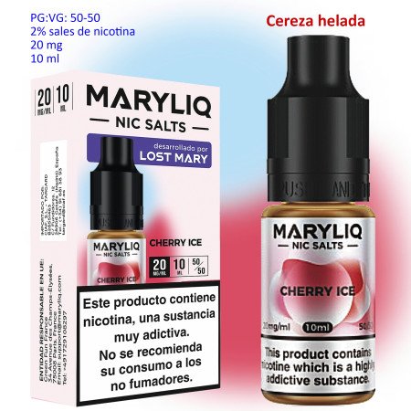 20 mg. Cherry Ice MARYLIQ Sales de nicotina