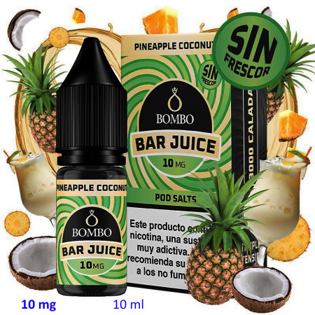 10ml 10 mg. Sin Frescor Pineapple Coconut Sales de nicotina Bar Juice...