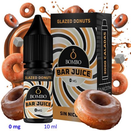 10ml 0 mg. Glazed Donuts Ice Sales de nicotina Bar Juice by Bombo