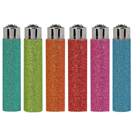 Clipper GLITTER SPECIAL EDITION Exp. 30 encendedores con funda