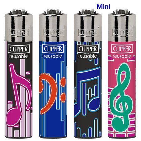Mini Clipper MUSIC SIGNS Exp. 48 encendedores