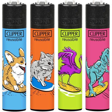 Clipper SURF ANIMALS Exp. 48 encendedores