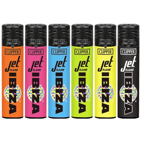 Clipper Jet flame IBIZA 2025 Expositor con 48 encendedores