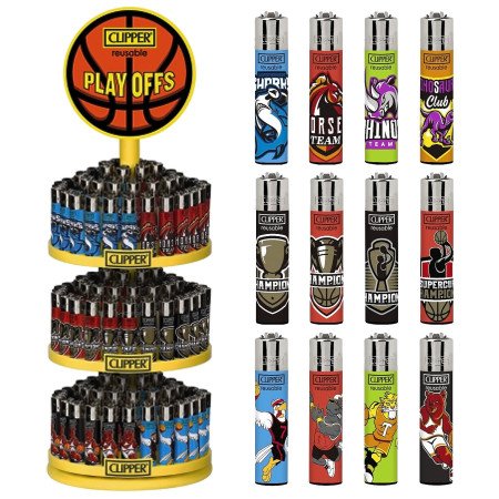 Clipper PLAY OFFS Carrusel con 144 encendedores