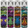 Clipper DARK MUSHROOMS Expositor con 48 encendedores