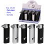 Expositor con 25 encendedores piezo para pipa Cool negro/plata surtidos