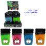 Expositor 12 encendedores piezo Zorro glow in the dark con abrebotellas