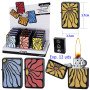 Expositor con 12 encendedores gasolina Champ floral pattern