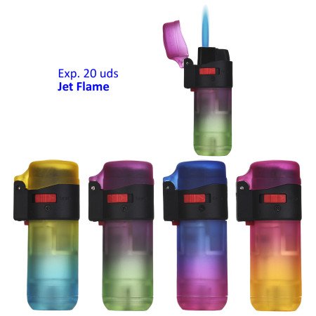 Expositor con 20 encendedores jetflame Prof gradient rubber