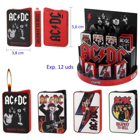 Expositor con 12 encendedores piezo AC/DC
