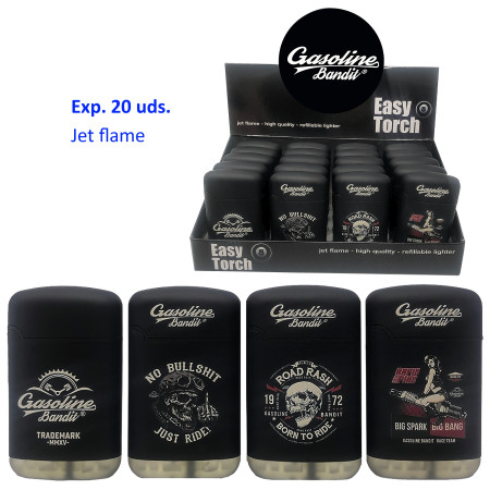 Expositor 20 encend. turbo jet Easy Torch 8 Gasoline Bandit