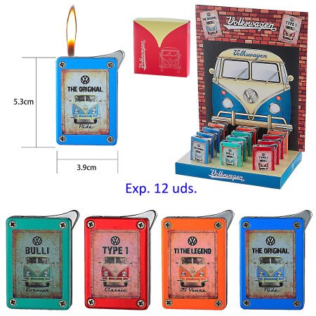 Expositor con 12 encendedores piezo VW Vintage