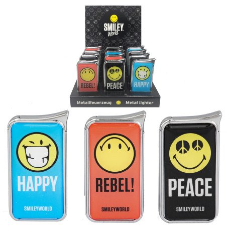 Expositor con 12 encendedores piezo Smiley