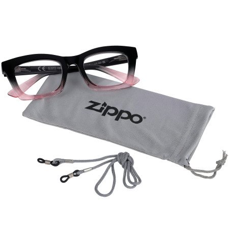 Funda microfibra para gafas de lectura Zippo con cordón