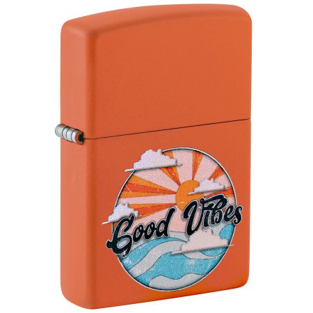 Encendedor Zippo 231 Good Vibes orange